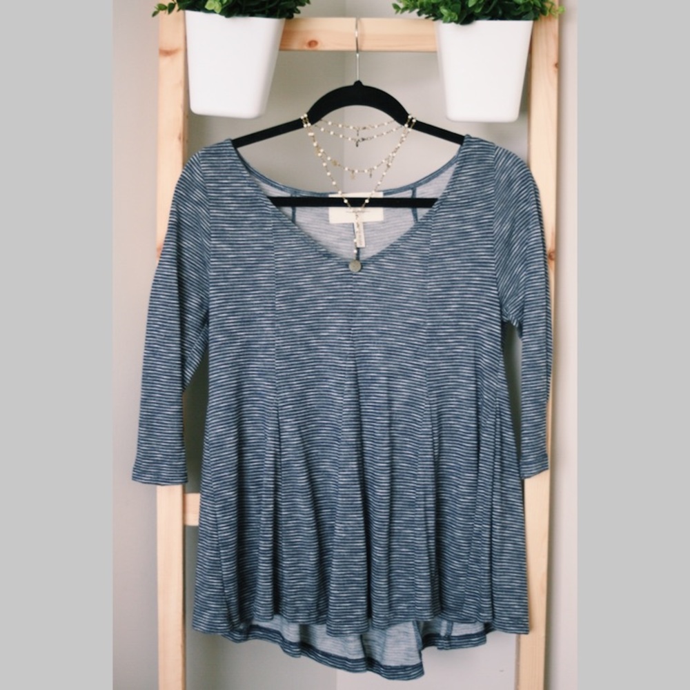 anthropology quarter sleeved top